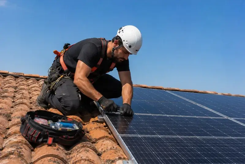 Maintenance et monitoring de panneaux solaires à Osséja