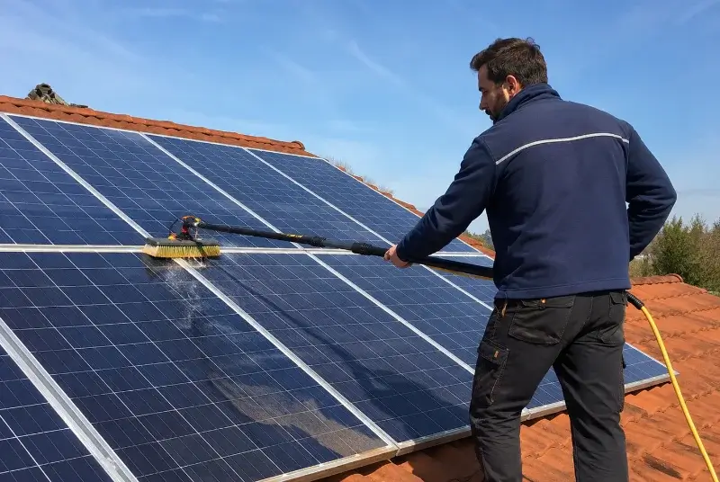 Nettoyage et entretien de panneaux solaires à Osséja